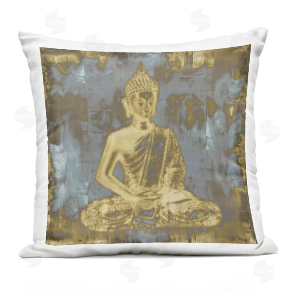 Stupell Industries Tom Bray | Muted Earthy Buddha Abstract Printed Throw Pillow