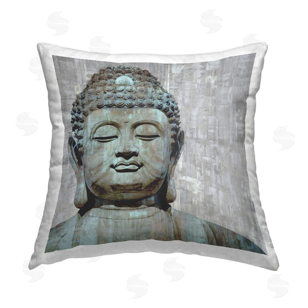 stupell industries Tom Bray | Spiritual Buddha Religious Symbol Printed Throw Pillow