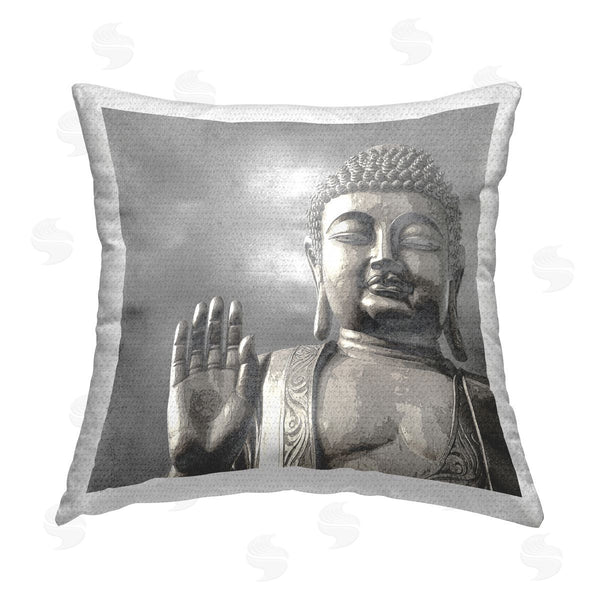Stupell Industries Tom Bray | Zen Buddha Spiritual Symbol Printed Throw Pillow