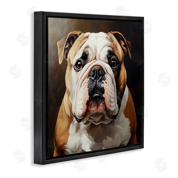 Stupell Industries Tom Crehan | Stoic Bulldog Portrait