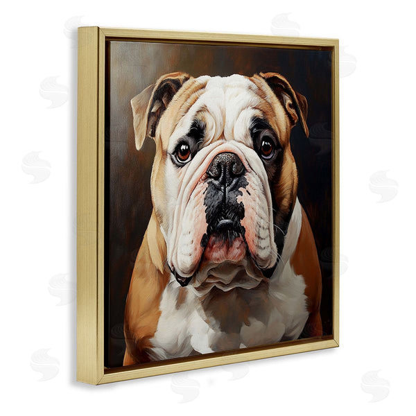 Stupell Industries Tom Crehan | Stoic Bulldog Portrait