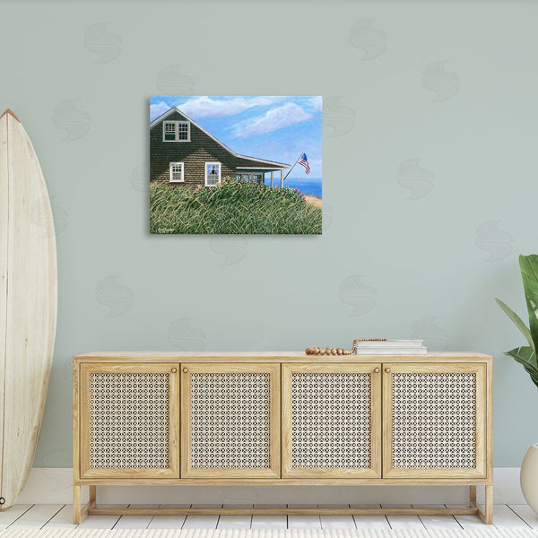 Stupell Industries Tom Mielko | Cape House With Flag Wall Art