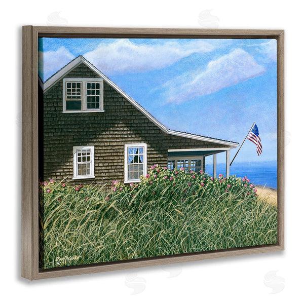 Stupell Industries Tom Mielko | Cape House With Flag Wall Art
