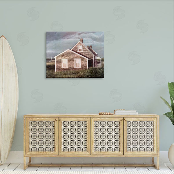Stupell Industries Tom Mielko | Coastal Home Atmospheric Beachside Cloudy Sky Wall Art
