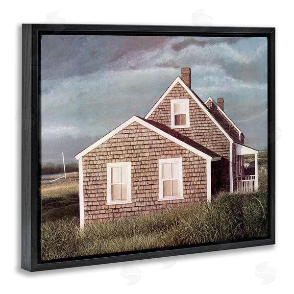Stupell Industries Tom Mielko | Coastal Home Atmospheric Beachside Cloudy Sky Wall Art