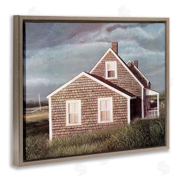 Stupell Industries Tom Mielko | Coastal Home Atmospheric Beachside Cloudy Sky Wall Art