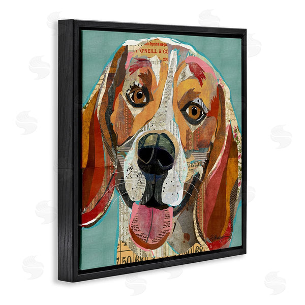 Stupell Industries Traci Anderson | Collaged Hound Dog Various Ephemera Wall Art