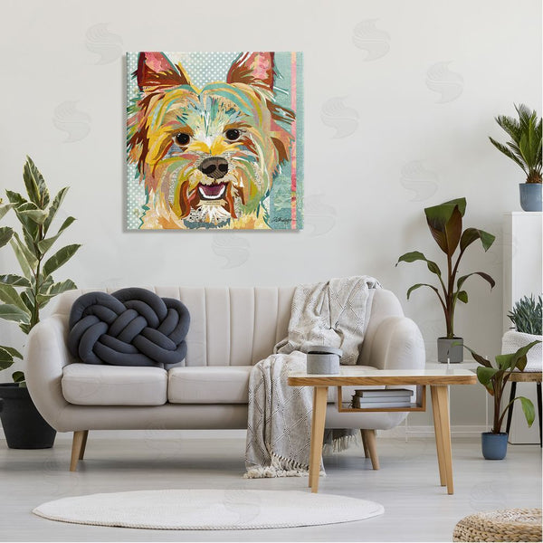 Stupell Industries Traci Anderson | Happy Terrier Pet Portrait Collage Wall Art