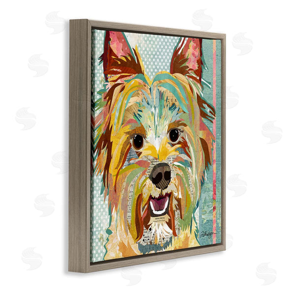 Stupell Industries Traci Anderson | Happy Terrier Pet Portrait Collage Wall Art