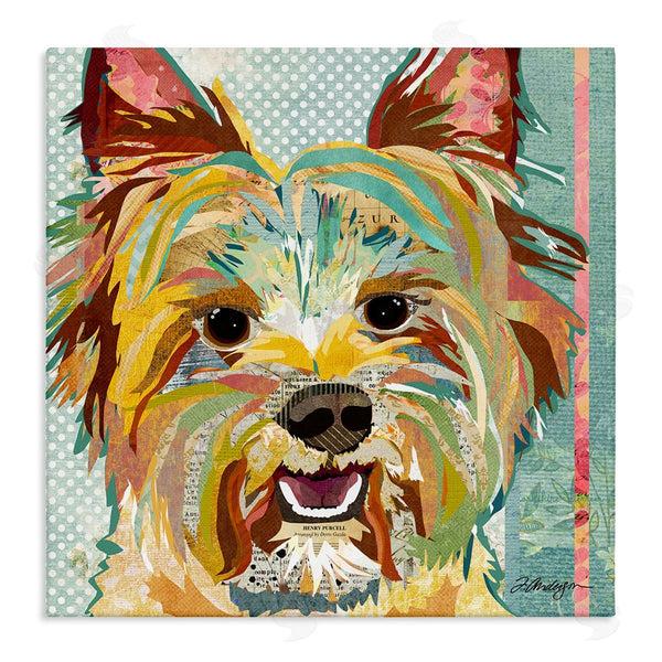 stupell industries Traci Anderson | Happy Terrier Pet Portrait Collage Wall Art