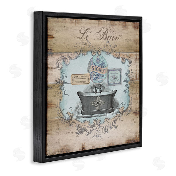 Stupell Industries Tre Sorelle Studios | Le Bain Vintage Style Bath