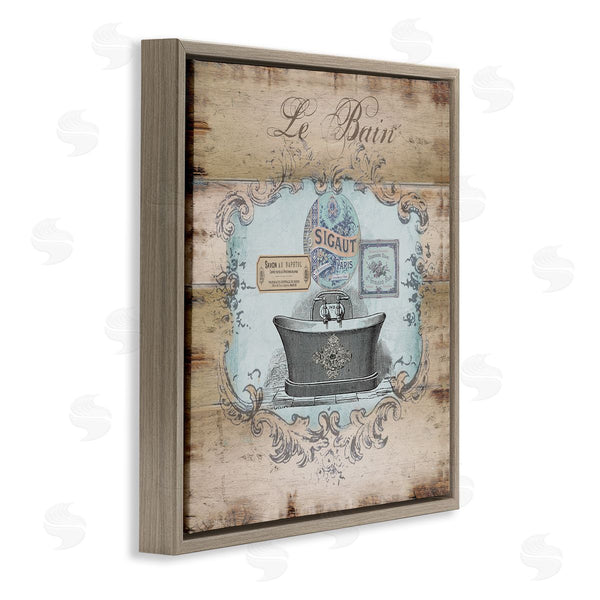 Stupell Industries Tre Sorelle Studios | Le Bain Vintage Style Bath