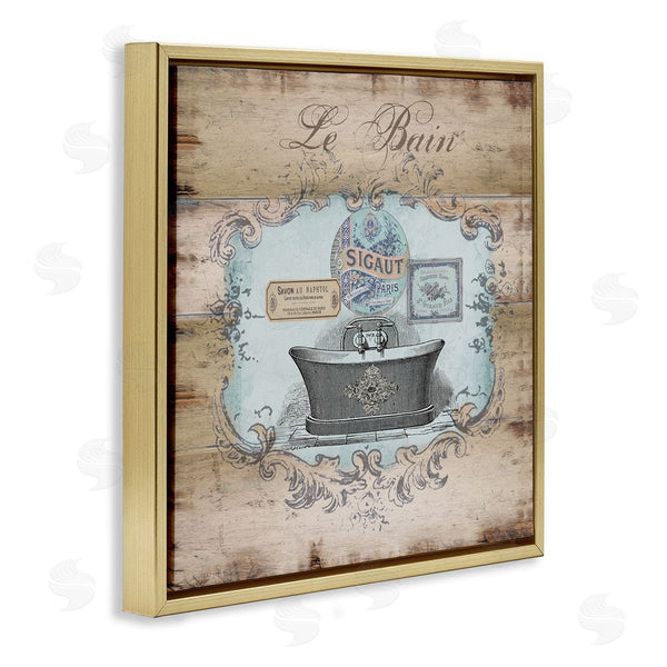 Stupell Industries Tre Sorelle Studios | Le Bain Vintage Style Bath