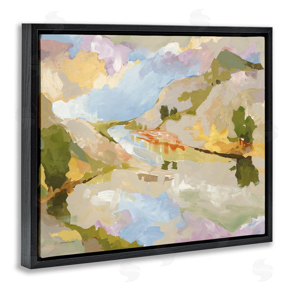 Stupell Industries Trevor Copenhaver | Abstract Mountain Reflection Painting