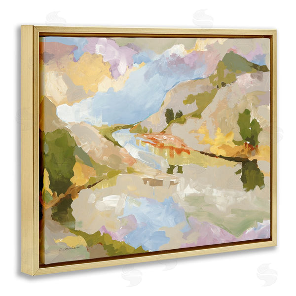 Stupell Industries Trevor Copenhaver | Abstract Mountain Reflection Painting