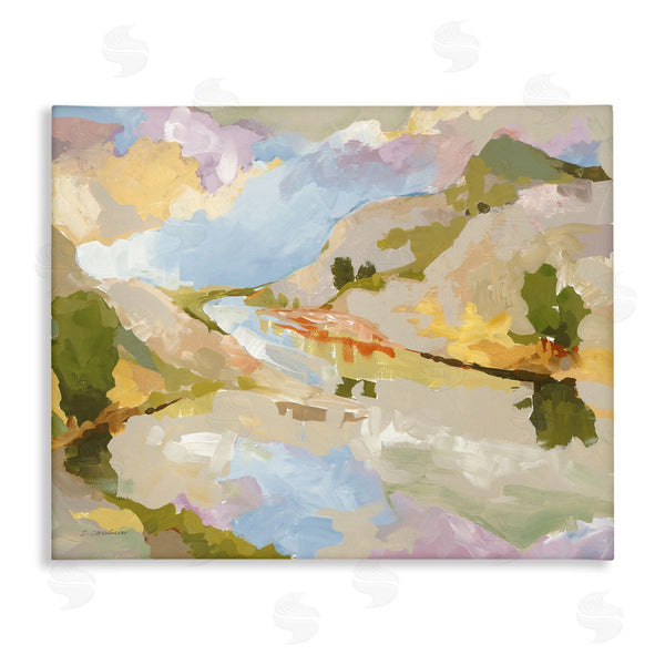 stupell industries Trevor Copenhaver | Abstract Mountain Reflection Painting