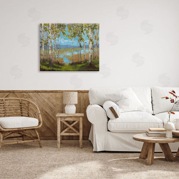 Stupell Industries Trevor Copenhaver | Lake & Birch Tree Landscape Wall Art