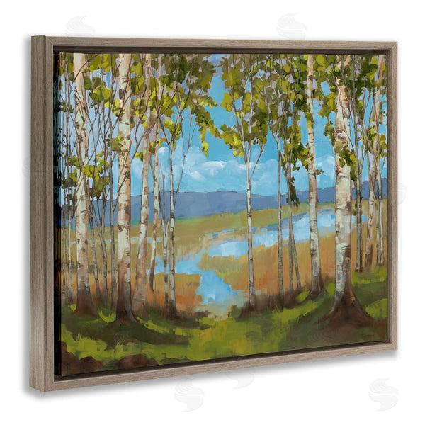 Stupell Industries Trevor Copenhaver | Lake & Birch Tree Landscape Wall Art