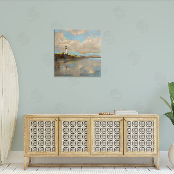 Stupell Industries Trevor Copenhaver | Lighthouse & Clouds Reflection Wall Art
