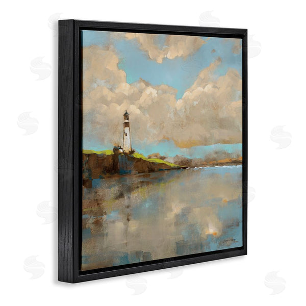 Stupell Industries Trevor Copenhaver | Lighthouse & Clouds Reflection Wall Art