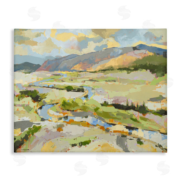 stupell industries Trevor Copenhaver | Lush Green Mountain Landscape Wall Art