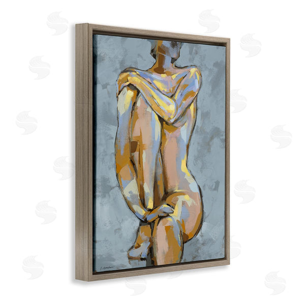 Stupell Industries Trevor Copenhaver | Modern Brushed Nude Portrait Wall Art