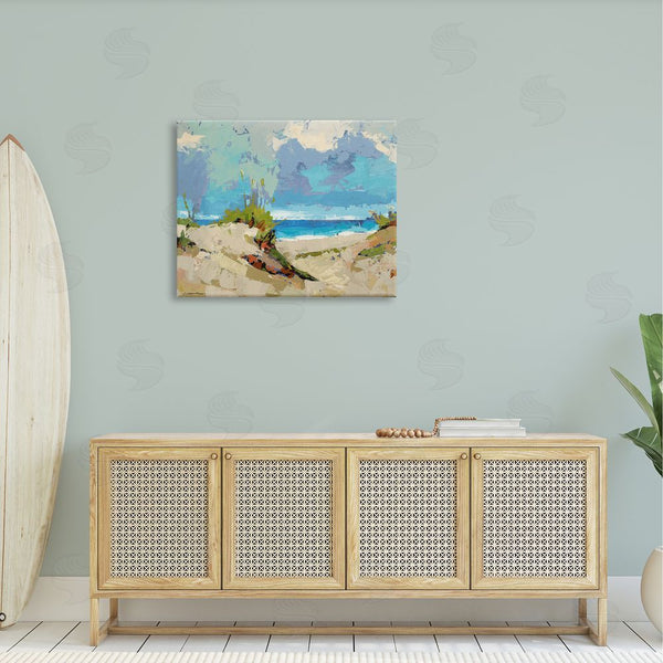 Stupell Industries Trevor Copenhaver | Modern Seaside Beach Scene Wall Art