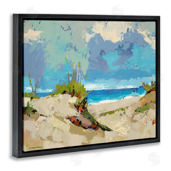 Stupell Industries Trevor Copenhaver | Modern Seaside Beach Scene Wall Art