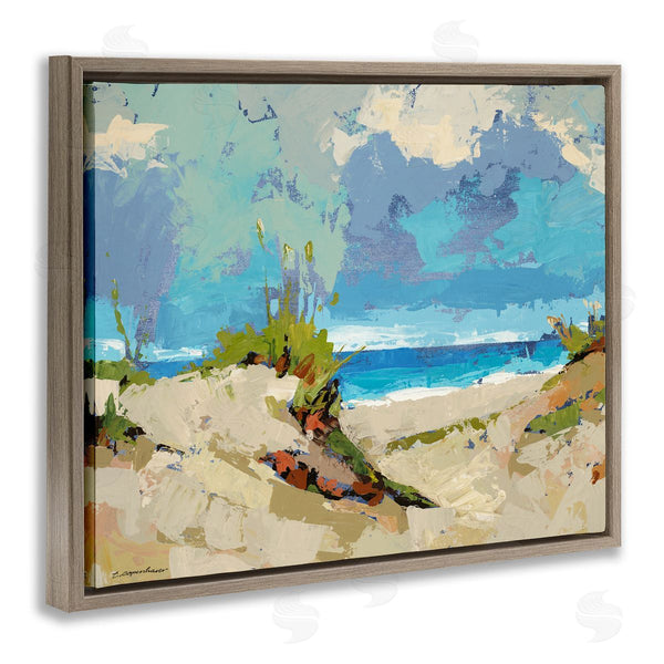 Stupell Industries Trevor Copenhaver | Modern Seaside Beach Scene Wall Art