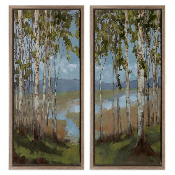 Stupell Industries Trevor Copenhaver | White Birch Copse Of Trees Wall Art