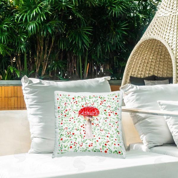 Stupell Industries Two If By Sea Studios | Botanical Patterned Mushroom Printed Throw Pillow