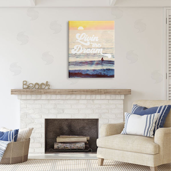 Stupell Industries Two If By Sea Studios | Livin The Dream Phrase Wall Art