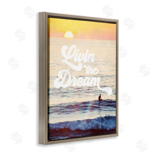 Stupell Industries Two If By Sea Studios | Livin The Dream Phrase Wall Art