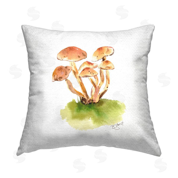 Stupell Industries Two If By Sea Studios | Muted Mushroom Sprouts Printed Throw Pillow