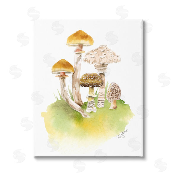 stupell industries Two If By Sea Studios | Sprouting Brown Mushrooms Wall Art