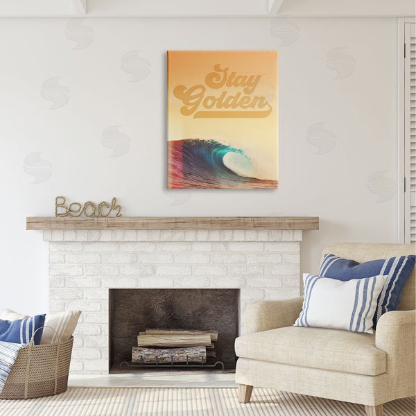 Stupell Industries Two If By Sea Studios | Stay Golden Beach Waves Wall Art