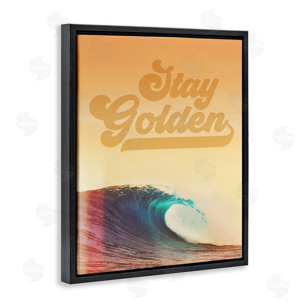 Stupell Industries Two If By Sea Studios | Stay Golden Beach Waves Wall Art