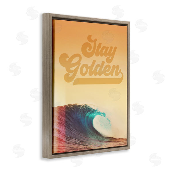 Stupell Industries Two If By Sea Studios | Stay Golden Beach Waves Wall Art