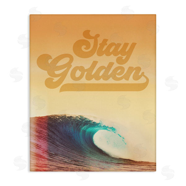 stupell industries Two If By Sea Studios | Stay Golden Beach Waves Wall Art