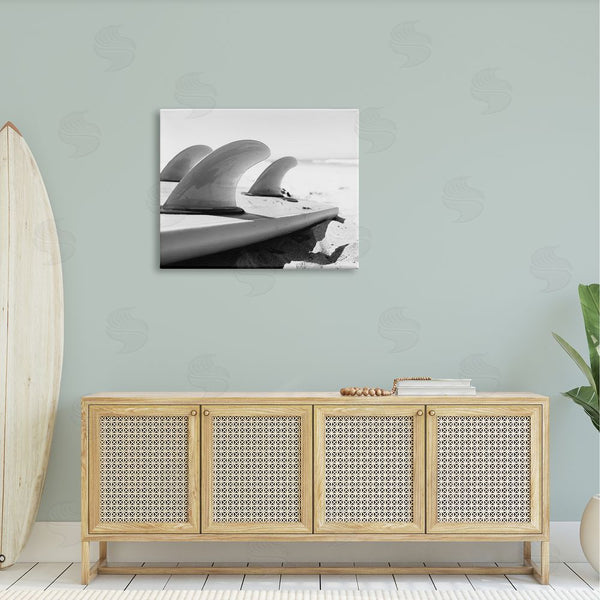 Stupell Industries Two Smart Blondes | Surfboard Fins Beach Sports Photography Ocean Coast Wall Art