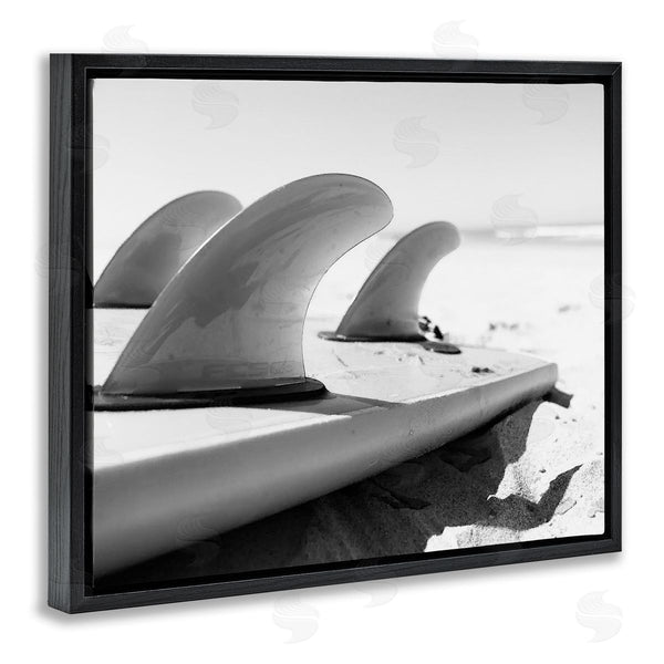 Stupell Industries Two Smart Blondes | Surfboard Fins Beach Sports Photography Ocean Coast Wall Art