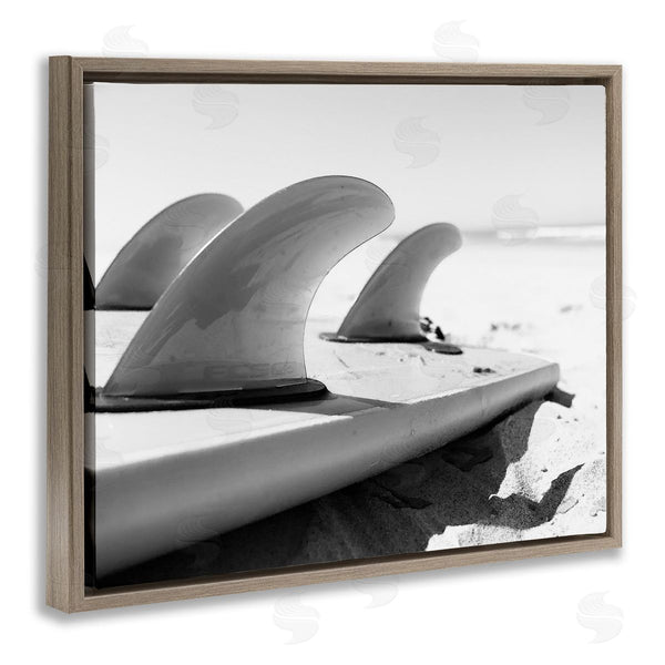 Stupell Industries Two Smart Blondes | Surfboard Fins Beach Sports Photography Ocean Coast Wall Art