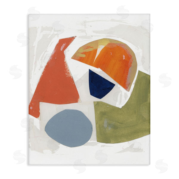 stupell industries Unknown Artist | Abstract Shape Collage Orange Green Blue