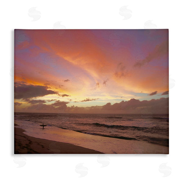 stupell industries Unsplash | Surfing Beach Waves at Sunset