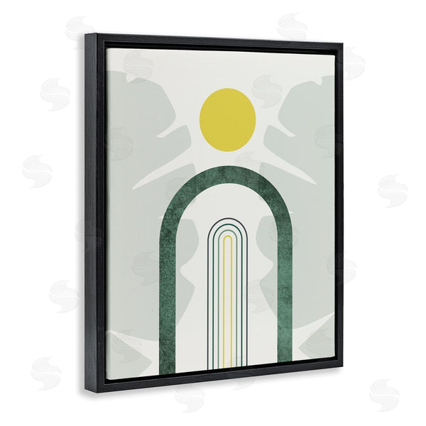 Stupell Industries Urban Epiphany | Green Arches Tropical Abstraction Wall Art