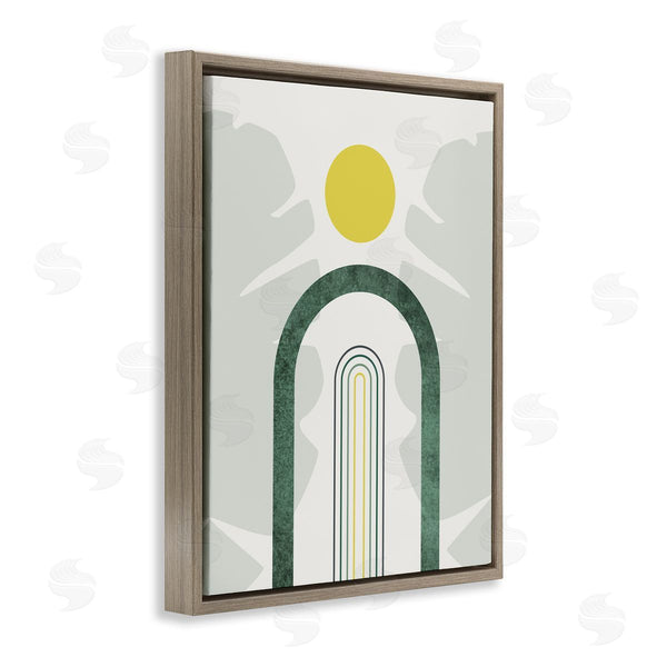 Stupell Industries Urban Epiphany | Green Arches Tropical Abstraction Wall Art