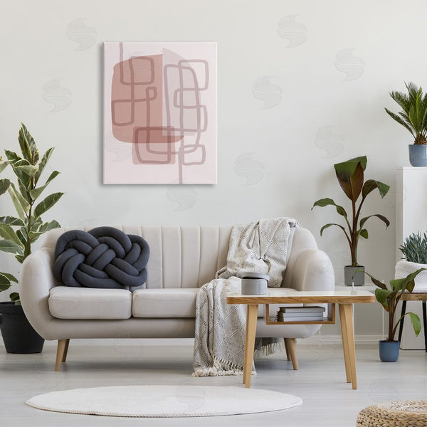Stupell Industries Urban Epiphany | Neutral Hues Abstract Shapes Wall Art