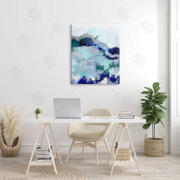 Stupell Industries Urban Epiphany | Sea Floor Water Abstraction Fluid Green Blue Wall Art