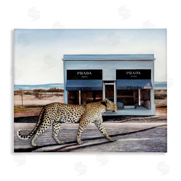 stupell industries Urban Road | Fashion Store Cheetah Walk