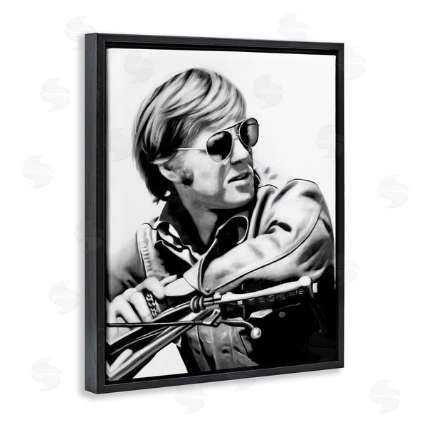 Stupell Industries Urban Road | Motorcyclist Portrait Famous Figure